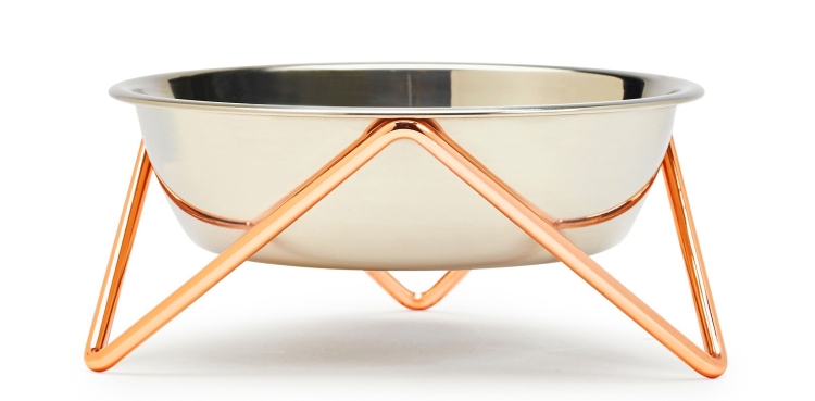 Bendo Meow Cat Bowl - Luxe Copper